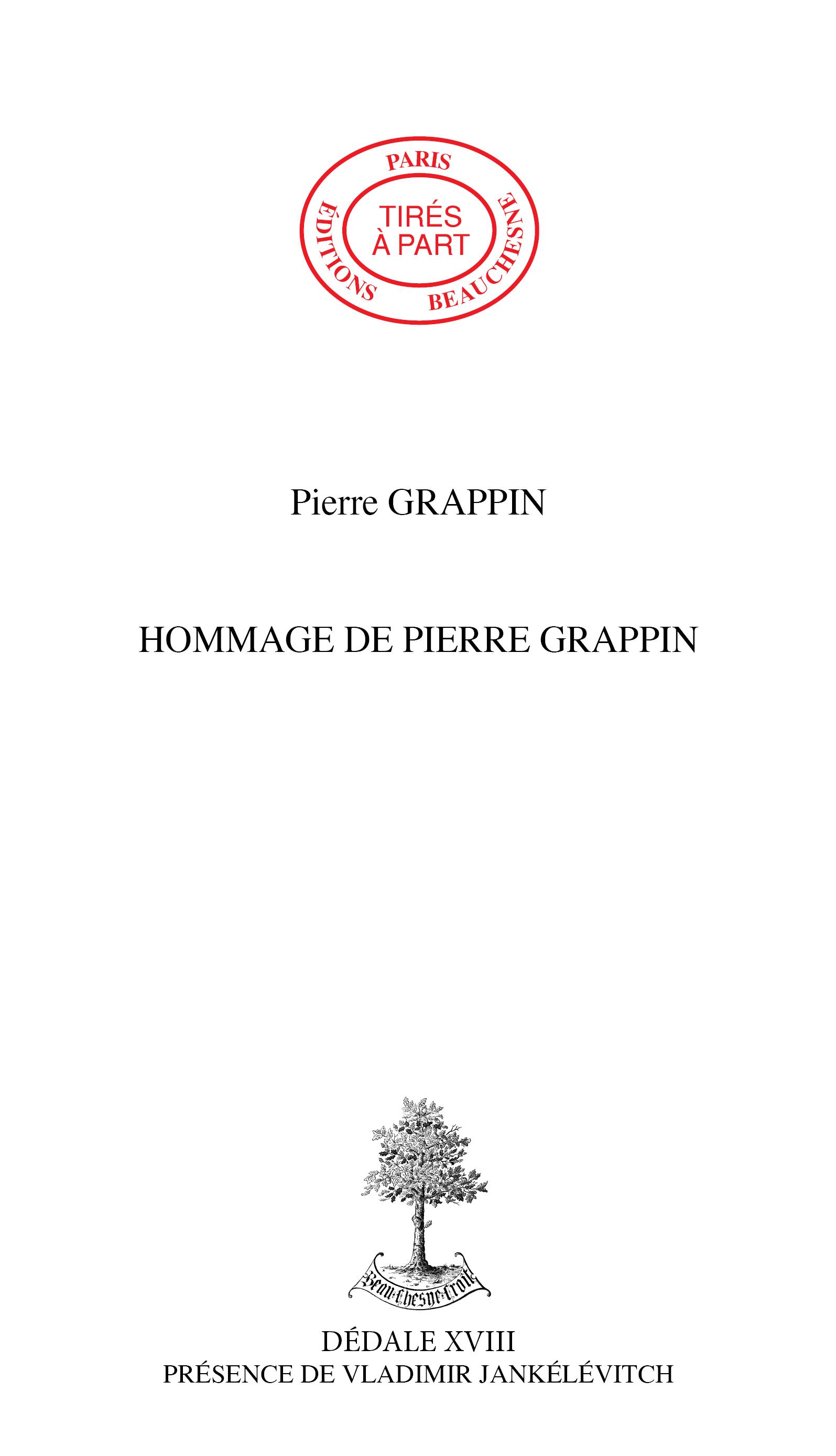 21. HOMMAGE DE PIERRE GRAPPIN